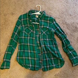 Green comfy flannel